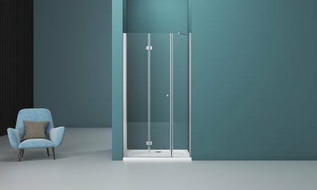 Душевая дверь BelBagno Albano 170 ALBANO-BS-13-80+90-C-Cr профиль Хром стекло прозрачное 