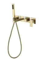 Смеситель для ванны встраиваемый Grocenberg GB5060MG, матовое золото