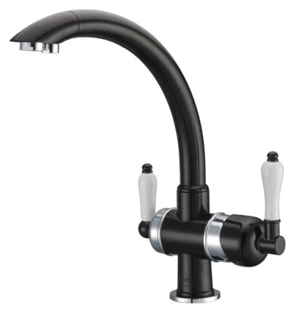 Смеситель для кухонной мойки Zorg Clean Water ZR 327 YF chrome black 