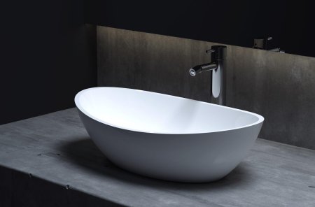 Раковина накладная глянцевая 56x34 Salini CALLISTA 103 1101103G 
