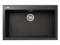 Мойка для кухни каменная Longran Cube CUG 76х50 Лава