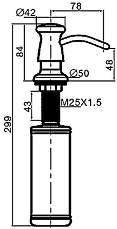 Дозатор для моющего средства Gappo G40 G403-6 Золото 