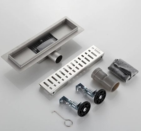 Душевой лоток Gappo G83007-3 с решеткой Сатин 