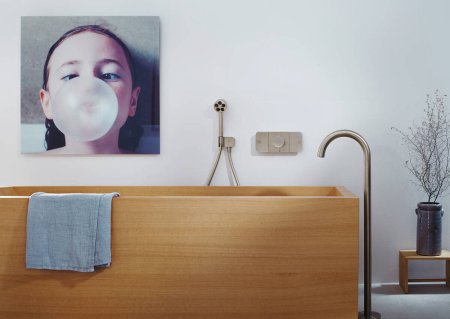 Термостат Axor One 45712820 для душа, шлифованный никель 