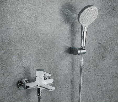 Смеситель для ванны Gappo G03-8 G3203-8 Белый Хром 