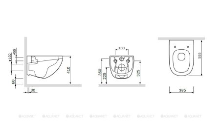 Подвесной унитаз AM.PM Sensation C301700WH 