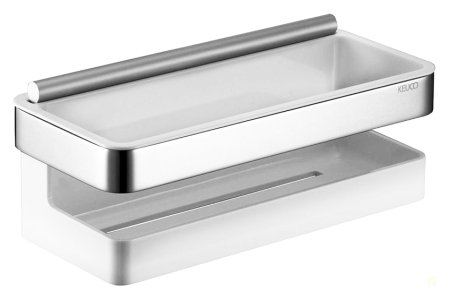 Полка Keuco Collection Moll со стеклоочистителем, белая 