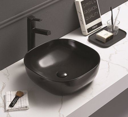 Раковина-чаша CeramaLux 41 78107МВ Черная матовая 