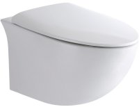 Унитаз CeramaLux 2297 подвесной Белый глянцевый с сиденьем Микролифт Унитаз CeramaLux 2297 подвесной Белый глянцевый с сиденьем Микролифт
