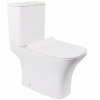 Унитаз компакт CeramaLux 1215-1А Белый глянцевый с бачком и сиденьем Микролифт Унитаз компакт CeramaLux 1215-1А Белый глянцевый с бачком и сиденьем Микролифт