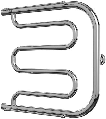 Водяной полотенцесушитель Terminus Фокстрот 600x700 4620768881343 с полкой Хром 