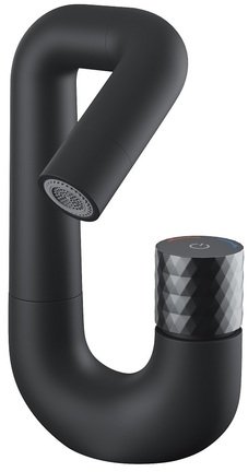 Смеситель для умывальника IDDIS Twist с управлением Push Control, черный матовый (TWIBLBTi01) 