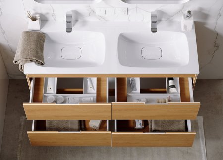 Тумба под раковину Aqwella Accent 120 ACC0112W подвесная Белая 