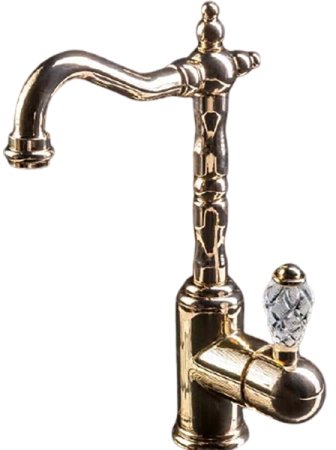 Смеситель для раковины Boheme Crystal 282-CRST Золото 