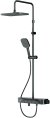 Душевая система AM.PM Func F078F322 с термостатом Черная матовая 