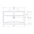 Тумба Санта Дублин 80 напольная с умывальником Фостер 80 