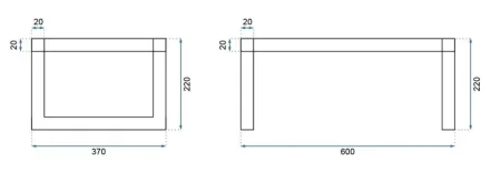 Раковина 60х37 см Rea Goya REA-U8901+U6534 