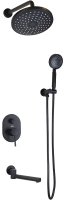 Душевая система Bronze de Luxe Scandi 14582B Черная матовая