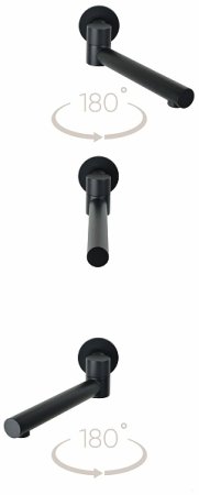 Душевая система Bronze de Luxe Scandi 14582B Черная матовая 