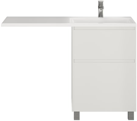 Тумба с раковиной Creto Cafor 110 R 19-W110R Белый глянец 