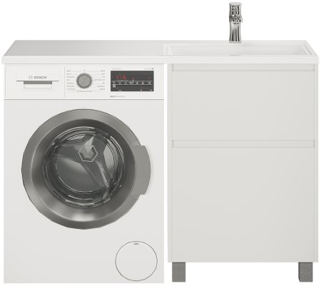 Тумба с раковиной Creto Cafor 110 R 19-W110R Белый глянец 