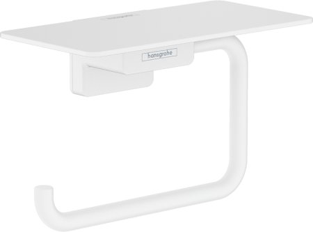 Держатель туалетной бумаги Hansgrohe AddStoris 41772700 с полкой Белый матовый 