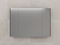 Зеркальный шкаф "ЛИМА 100" эмаль, графит