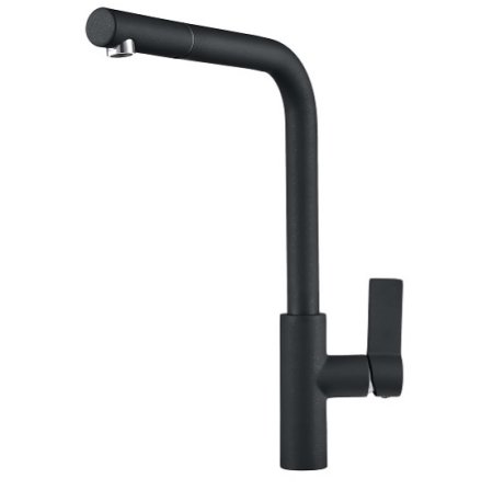 Смеситель Granula GR-2502 для кухонной мойки, шварц 