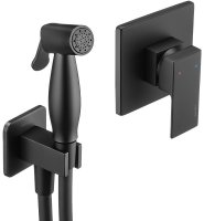 Гигиенический душ со смесителем Swedbe Platta 5549B Черный матовый Гигиенический душ со смесителем Swedbe Platta 5549B Черный матовый