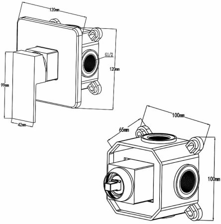 Гигиенический душ со смесителем Swedbe Platta 5549B Черный матовый 