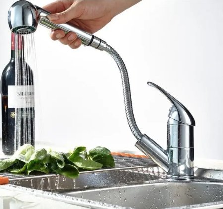 Смеситель для кухни Frap H02 F6002-B Хром 