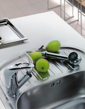 Смеситель для кухни Frap H02 F6002-B Хром 