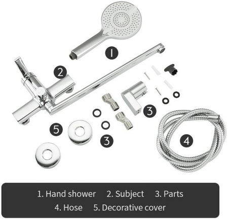 Смеситель для ванны Frap H67 F2267 универсальный Хром 