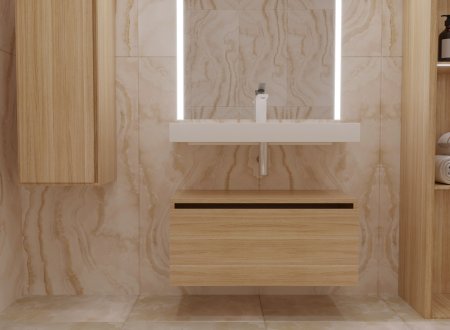Ящик под столешницу 80 см LIGHT OAK Armadi Art Vallessi UNO-S 897-080-L 
