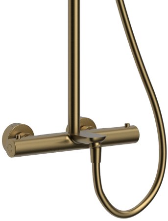 Душевая система Raiber Graceful RPG-007 с термостатом Золото матовое 