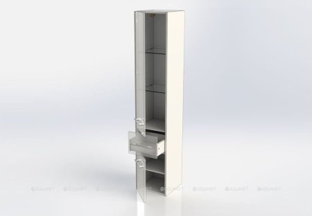 Шкаф-пенал для ванной Aquanet Августа 35 белый 