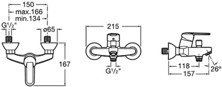 Смеситель для ванны Roca Victoria 5A0225C0M Хром 