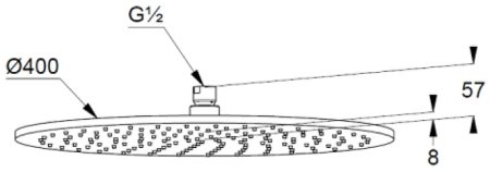 Верхний душ Kludi A-Qa 6434005-00 Хром 