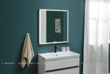 Тумба с раковиной Aquanet Беркли 60 белый/дуб рошелье 