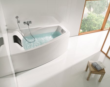 Акриловая ванна Roca Hall Angular 150х100 ZRU9302864 L без гидромассажа 