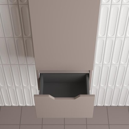 Пенал подвесной Style Line  "Остин" 360 см 1 ящик тауп темный эмаль PLUS 