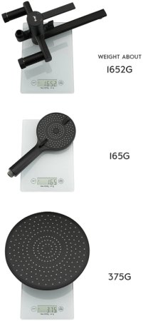 Душевая система Frap H67-6 F2467-6 Черная матовая 