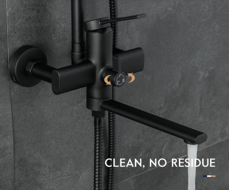 Душевая система Frap H67-6 F2467-6 Черная матовая 