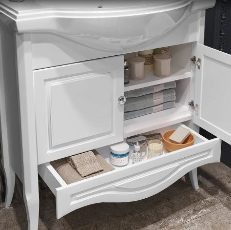 Тумба под раковину Opadiris Брунелла 80 00-00003631 Белая матовая 