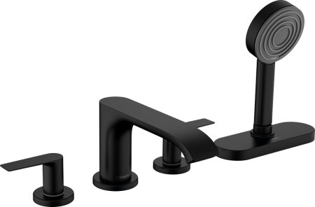 Смеситель Hansgrohe Vivenis 75444670 на борт ванны, матовый черный 