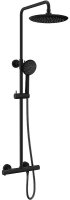 Душевая система Vincea Desire VSFS-1D0TMB с термостатом Черная матовая Душевая система Vincea Desire VSFS-1D0TMB с термостатом Черная матовая