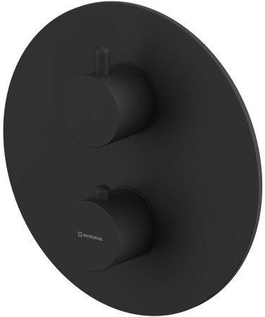 Душевая система Whitecross Y black YSET08BL с термостатом Черная матовая 