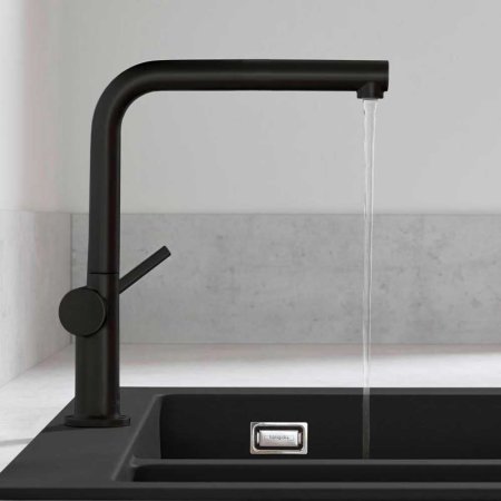 Смеситель Hansgrohe Talis M54 72840670 для кухонной мойки, матовый черный 