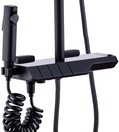 Душевая система Boch Mann Vettorre B TS BM9651 с термостатом Черная 