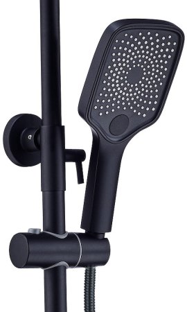 Душевая система Boch Mann Vettorre B TS BM9651 с термостатом Черная 